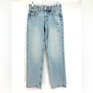 Aeropostale Womens Low Rise Baggy Light Wash Jeans 000 Reg NEW